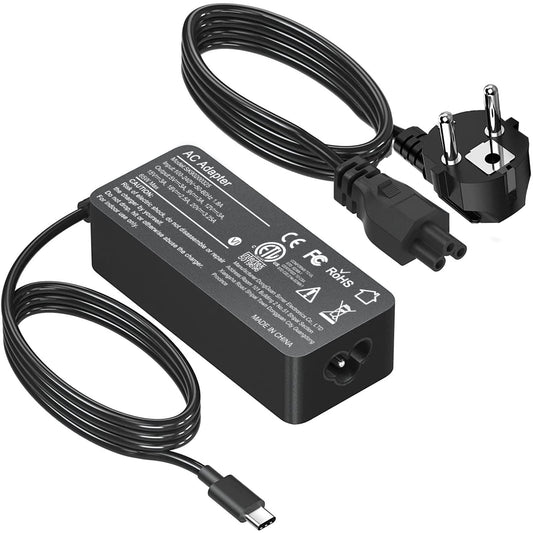 Cargador Universal USB tipo C para ordenador portátil, adaptador de corriente de 20V, 3.25A, 65W, para Lenovo, Asus, HP, Dell, Xiaomi, Huawei y Google